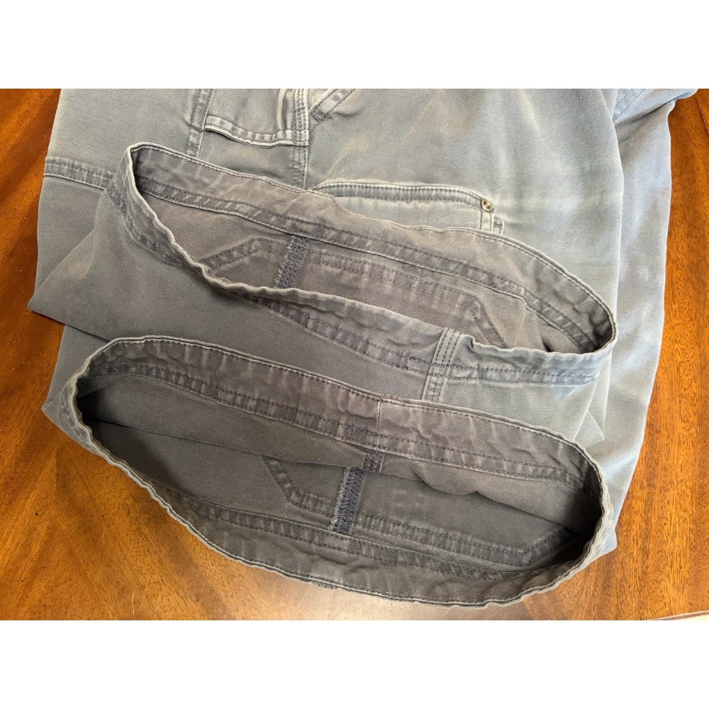 Duluth Trading Company Mens Size 38 Gray Flex Fire Hose Cargo Shorts Relaxed Fit - Picture 10 of 13